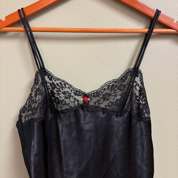 Vintage Victorias Secret Womens Slip Dress Size Small Cami Satin Lace Flirty Y2K - Picture 2 of 12